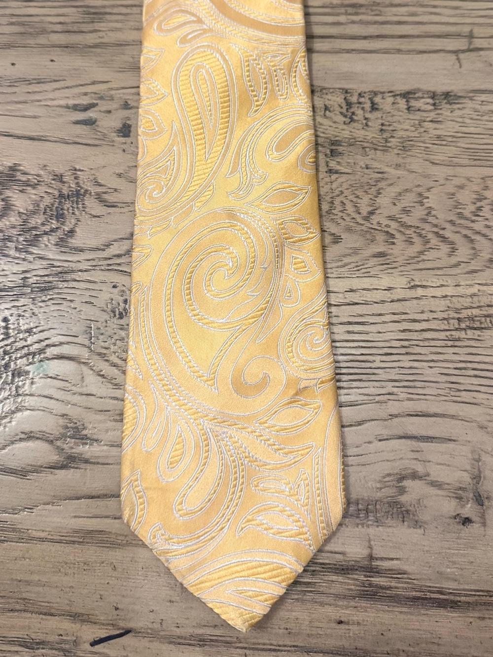 Ted Baker London Yellow Paisley Silk Tie